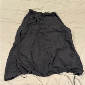 Gray Cargo Parachute Women's Skirt